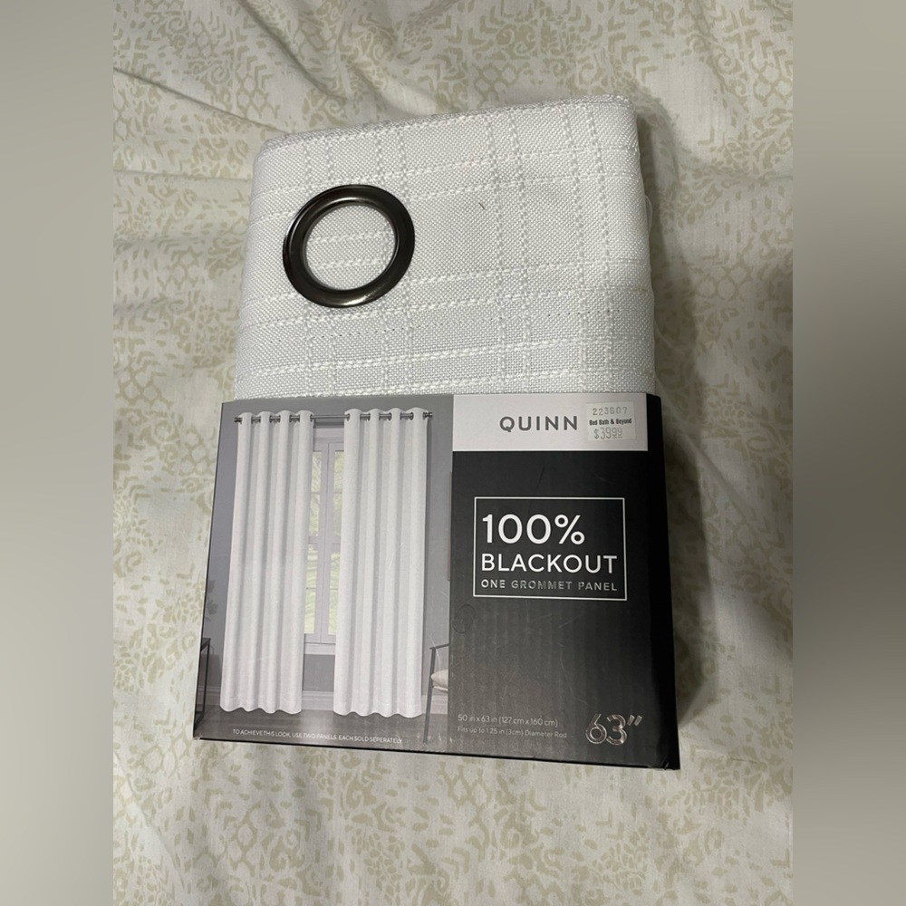 White Curtain Panel